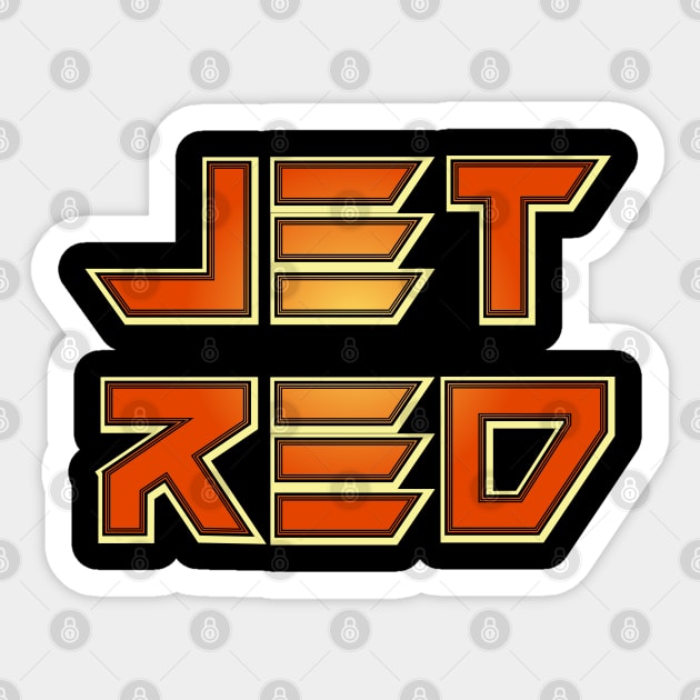 Jet Red Sticker by MagicEyeOnly